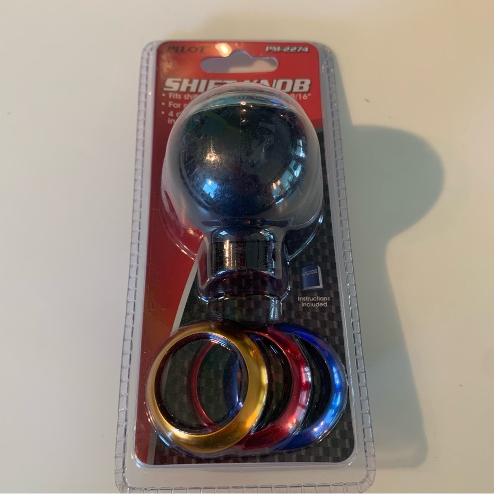 New Pilot TUNER 5 / 6 speed Gear Shift Knob Manual Trans 4 color options NWT